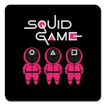 The squid game characters, Τετράγωνο μαγνητάκι ξύλινο 9x9cm