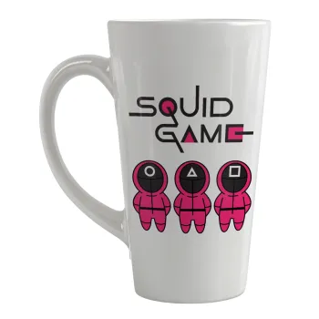 The squid game characters, Κούπα κωνική Latte Μεγάλη, κεραμική, 450ml