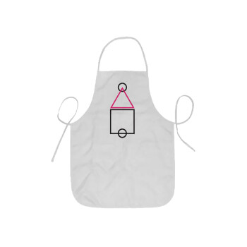 The squid game ojingeo, Ποδιά Σεφ ολόσωμη κοντή  Παιδική (44x62cm)