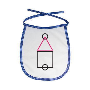 The squid game ojingeo, Σαλιάρα μωρού αλέκιαστη με κορδόνι Μπλε