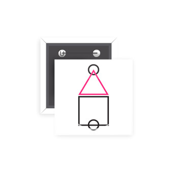 The squid game ojingeo, Κονκάρδα παραμάνα τετράγωνη 5x5cm