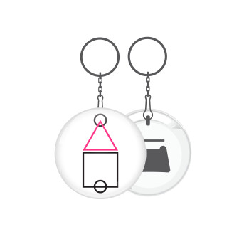 The squid game ojingeo, Μπρελόκ μεταλλικό 5cm με ανοιχτήρι