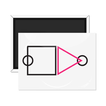 The squid game ojingeo, Ορθογώνιο μαγνητάκι ψυγείου διάστασης 9x6cm