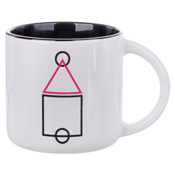 The squid game ojingeo, Κούπα κεραμική 400ml Λευκή/Μαύρη