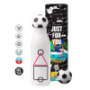 Soccer Metal mug thermos, double wall, 550ml