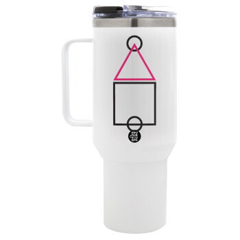 The squid game ojingeo, Mega Stainless steel Tumbler with lid, double wall 1,2L