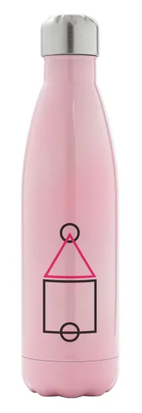 The squid game ojingeo — Metal mug thermos Pink Iridiscent (Stainless steel), double wall, 500ml