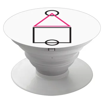 The squid game ojingeo, Phone Holders Stand  White Hand-held Mobile Phone Holder