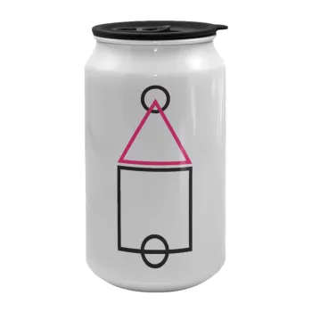 The squid game ojingeo, Κούπα ταξιδιού μεταλλική με καπάκι (tin-can) 500ml