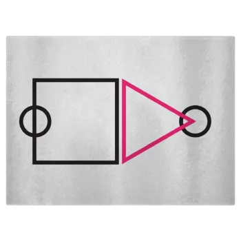 The squid game ojingeo, Επιφάνεια κοπής γυάλινη (38x28cm)