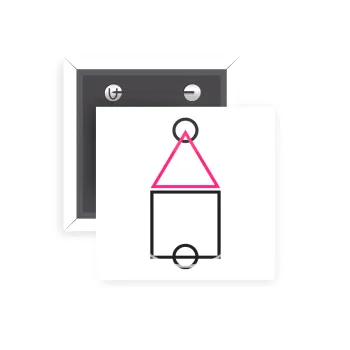 The squid game ojingeo, Κονκάρδα παραμάνα τετράγωνη 5x5cm