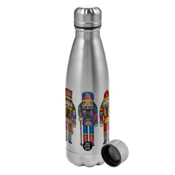 Christmas Nutcrackers, Metallic water bottle, stainless steel, 750ml