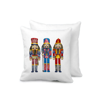 Christmas Nutcrackers, Sofa cushion 40x40cm includes filling