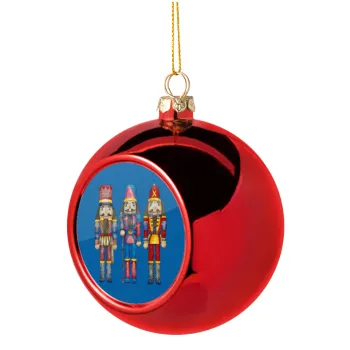 Christmas Nutcrackers, Christmas tree ball Red 8cm