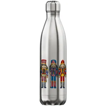 Christmas Nutcrackers, Inox (Stainless steel) hot metal mug, double wall, 750ml