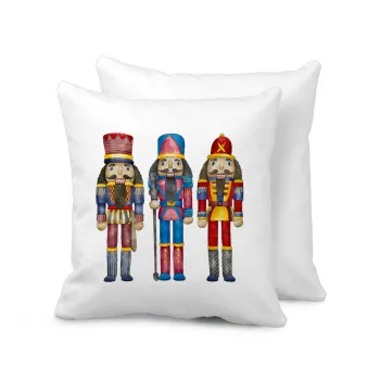 Christmas Nutcrackers, Sofa cushion 40x40cm includes filling