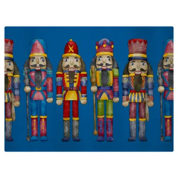 Christmas Nutcrackers, Επιφάνεια κοπής γυάλινη (38x28cm)