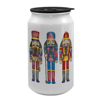 Christmas Nutcrackers, Κούπα ταξιδιού μεταλλική με καπάκι (tin-can) 500ml