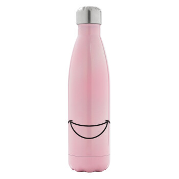 Big Smile, Metal mug thermos Pink Iridiscent (Stainless steel), double wall, 500ml