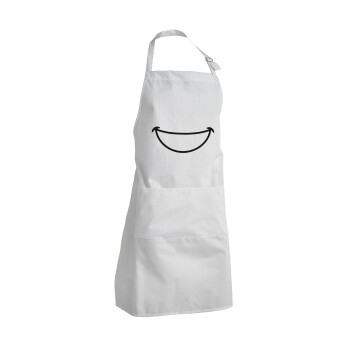 Big Smile, Adult Chef Apron (with sliders and 2 pockets)