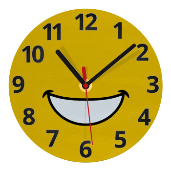 Big Smile, Ρολόι τοίχου γυάλινο (20cm)