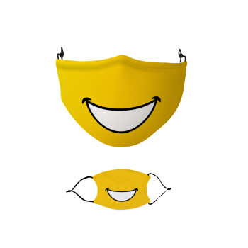 Big Smile, Μάσκα υφασμάτινη παιδική πολλαπλών στρώσεων με υποδοχή φίλτρου