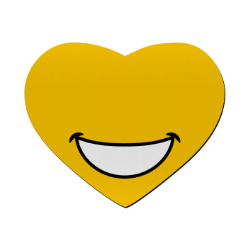 Big Smile, Mousepad heart 23x20cm