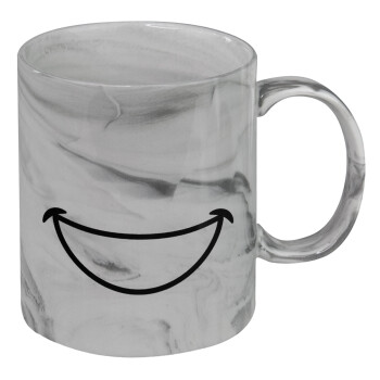 Big Smile, Mug ceramic marble style, 330ml