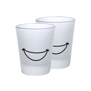 Χαμογέλα, Σφηνοπότηρα γυάλινα 45ml του πάγου (2 τεμάχια)