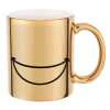 Mug ceramic, gold mirror, 330ml
