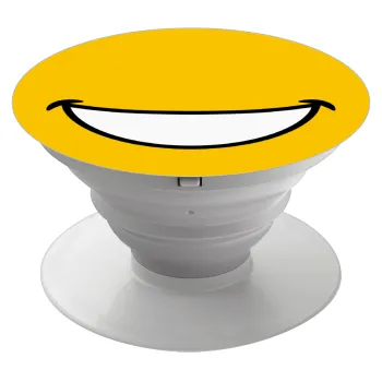 Big Smile, Phone Holders Stand  White Hand-held Mobile Phone Holder