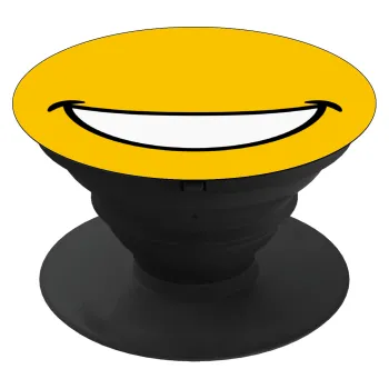 Big Smile, Phone Holders Stand  Black Hand-held Mobile Phone Holder