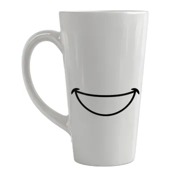 Big Smile, Κούπα κωνική Latte Μεγάλη, κεραμική, 450ml