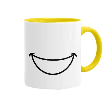 Big Smile, Mug colored yellow, ceramic, 330ml