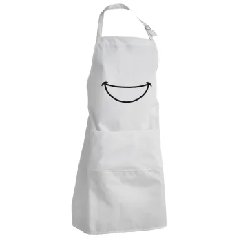 Big Smile, Adult Chef Apron (with sliders and 2 pockets)
