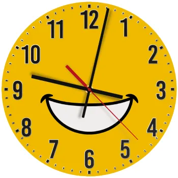 Big Smile, Ρολόι τοίχου ξύλινο (30cm)