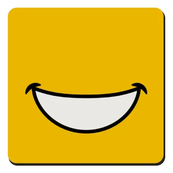 Big Smile, Τετράγωνο μαγνητάκι ξύλινο 9x9cm