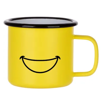 Χαμογέλα, Κούπα Μεταλλική εμαγιέ ΜΑΤ Κίτρινη 360ml