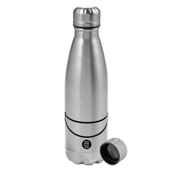 Big Smile, Metallic water bottle, stainless steel, 750ml