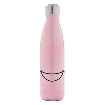 Big Smile, Metal mug thermos Pink Iridiscent (Stainless steel), double wall, 500ml
