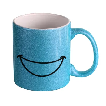 Big Smile, Κούπα Σιέλ Glitter που γυαλίζει, κεραμική, 330ml