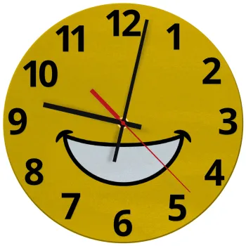 Big Smile, Ρολόι τοίχου γυάλινο (30cm)