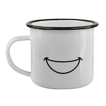 Χαμογέλα, Κούπα εμαγιέ με μαύρο χείλος 360ml