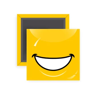 Χαμογέλα, Μαγνητάκι ψυγείου τετράγωνο διάστασης 5x5cm