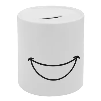 Χαμογέλα, Κουμπαράς πορσελάνης με τάπα