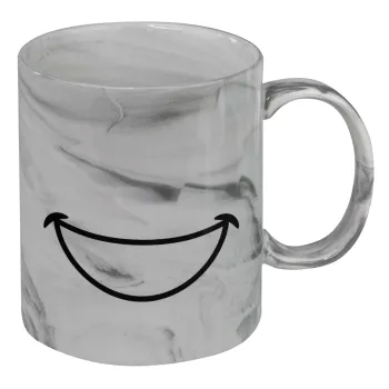 Big Smile, Mug ceramic marble style, 330ml