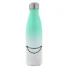 Μεταλλικό παγούρι θερμός Πράσινο/Λευκό (Stainless steel), διπλού τοιχώματος, 500ml