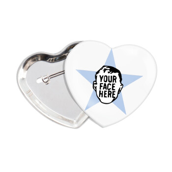 The office star CUSTOM, Κονκάρδα παραμάνα καρδιά (57x52mm)