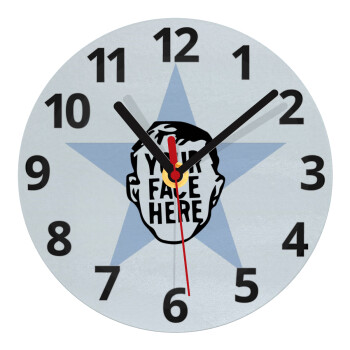 The office star CUSTOM, Ρολόι τοίχου γυάλινο (20cm)