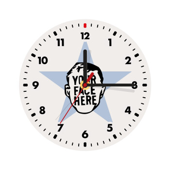 The office star CUSTOM, Ρολόι τοίχου ξύλινο (20cm)